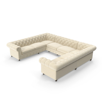 Chesterfield Kensington Sofa U-Shaped PNG & PSD Images