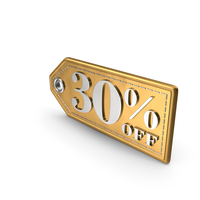 30 Percent Off Gold PNG & PSD Images