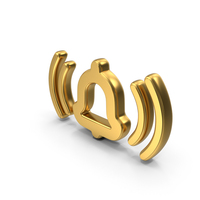 Alarm Bell Gold Symbol PNG & PSD Images