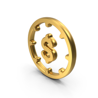 Dollar Money Gold Symbol PNG & PSD Images