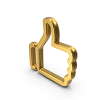 Like Gold Symbol PNG & PSD Images