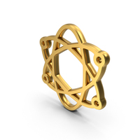 Nucleus Gold Symbol PNG & PSD Images