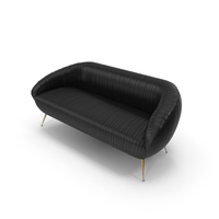 Souffle Settee Leather PNG & PSD Images