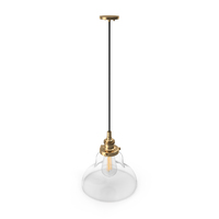 20th Century Factory Filament Smoke Glass Boulangerie Pendant PNG & PSD Images