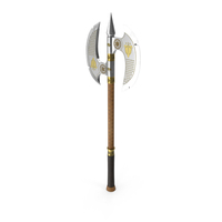 Golden Battle Axe PNG & PSD Images