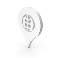Globe Web Pin Navigate Location Pin Icon PNG & PSD Images