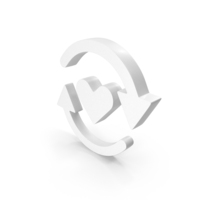 Heart Refresh Repeat Arrows Design PNG & PSD Images