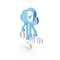 Tick Shield Cloud File Folder Share Web PNG & PSD Images