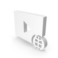 Web Globe Play Shape PNG & PSD Images