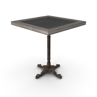 Restaurant Table Square Metal Sheet II PNG & PSD Images