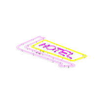 Hotel Neon Sign PNG & PSD Images