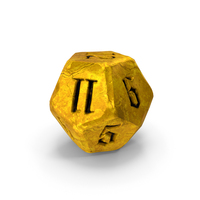 D12 Die Yellow PNG & PSD Images