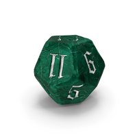 D12 Die Green PNG & PSD Images