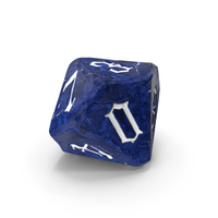 D10 Die Blue PNG & PSD Images
