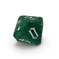 D10 Die Green PNG & PSD Images