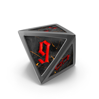D8 Die Black Red PNG & PSD Images