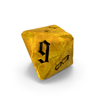 D8 Die Yellow PNG & PSD Images