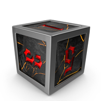 D6 Die Black Red PNG & PSD Images