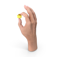 Hand Holding A Golden Present PNG & PSD Images