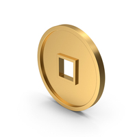 Gold Chinese Coin PNG & PSD Images
