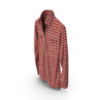 Plaid Red Shirt With Pockets PNG & PSD Images