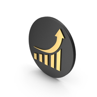 Analytic Icon Black Gold PNG & PSD Images