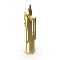 Golden Candle PNG & PSD Images