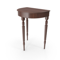 Antique Demilune Table PNG & PSD Images