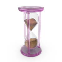 Pink Crystal Hourglass Timer PNG & PSD Images