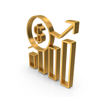 Graph Market Chart Dollar Growth Arrow PNG & PSD Images