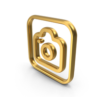 Camera Gold Symbol PNG & PSD Images