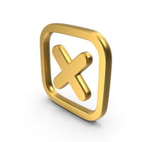 Cancelled Gold symbol PNG & PSD Images
