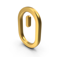 Computer Mouse Gold Symbol PNG & PSD Images