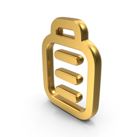 Full Battery Gold Symbol PNG & PSD Images