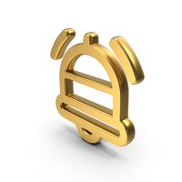 Reminder Notification Gold Symbol PNG & PSD Images