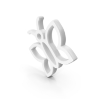 Butterfly White Symbol PNG & PSD Images