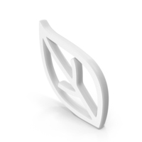 Leaf White Symbol PNG & PSD Images