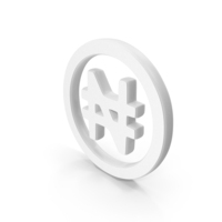 Nigerian Naira White Symbol PNG & PSD Images