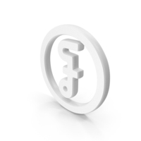 Riel White Symbol PNG & PSD Images