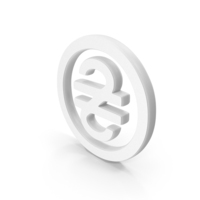 Ukraine Hryvnia White Symbol PNG & PSD Images