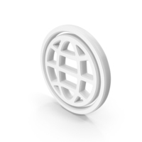 Globe Internet White Symbol PNG & PSD Images