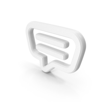 Message Text White Symbol PNG & PSD Images