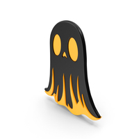 Black Ghost Icon For Halloween PNG & PSD Images