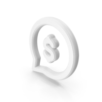 Bank Message White Symbol PNG & PSD Images