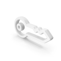 Key White Symbol PNG & PSD Images