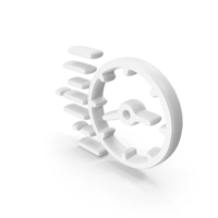 Rush Time White Symbol PNG & PSD Images