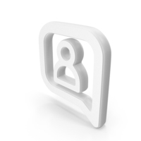 User Tag White Symbol PNG & PSD Images