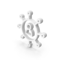 User Personality White Symbol PNG & PSD Images