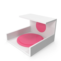 Cubic Closed Podium White And Pink PNG & PSD Images