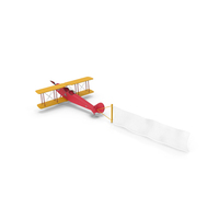 Retro Airplane With A Banner PNG & PSD Images